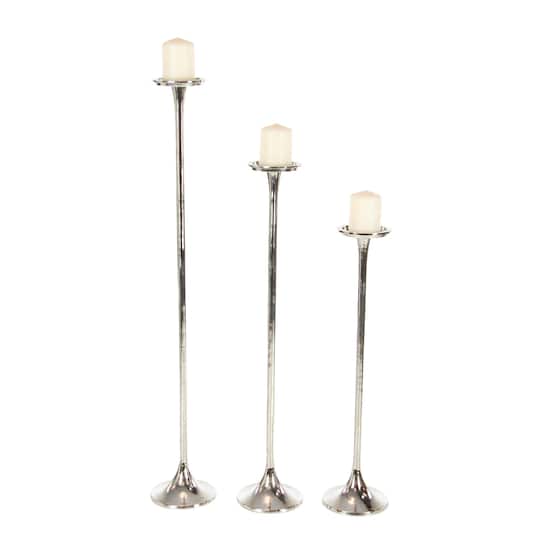 Aluminum Modern Candle Holder Set